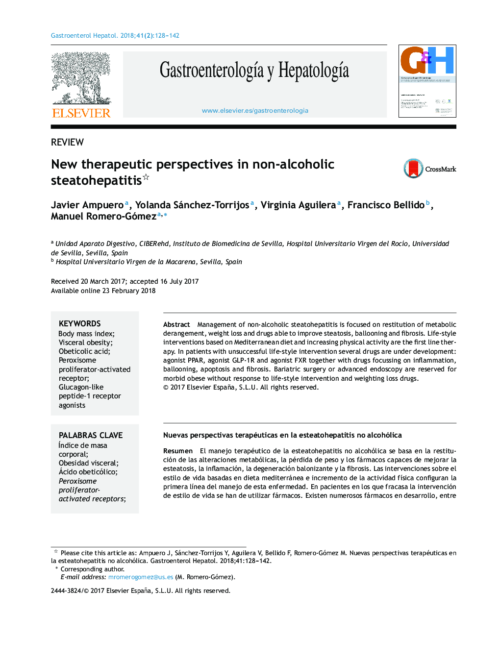 New therapeutic perspectives in non-alcoholic steatohepatitis