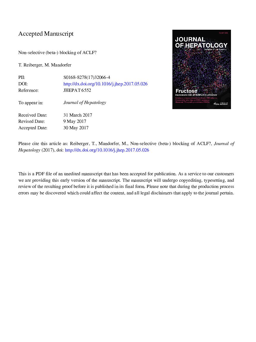 Reply to: “Beta adrenergic blockade and advanced cirrhosis: Does it really improve survival in patients with acute-on-chronic liver failure?”