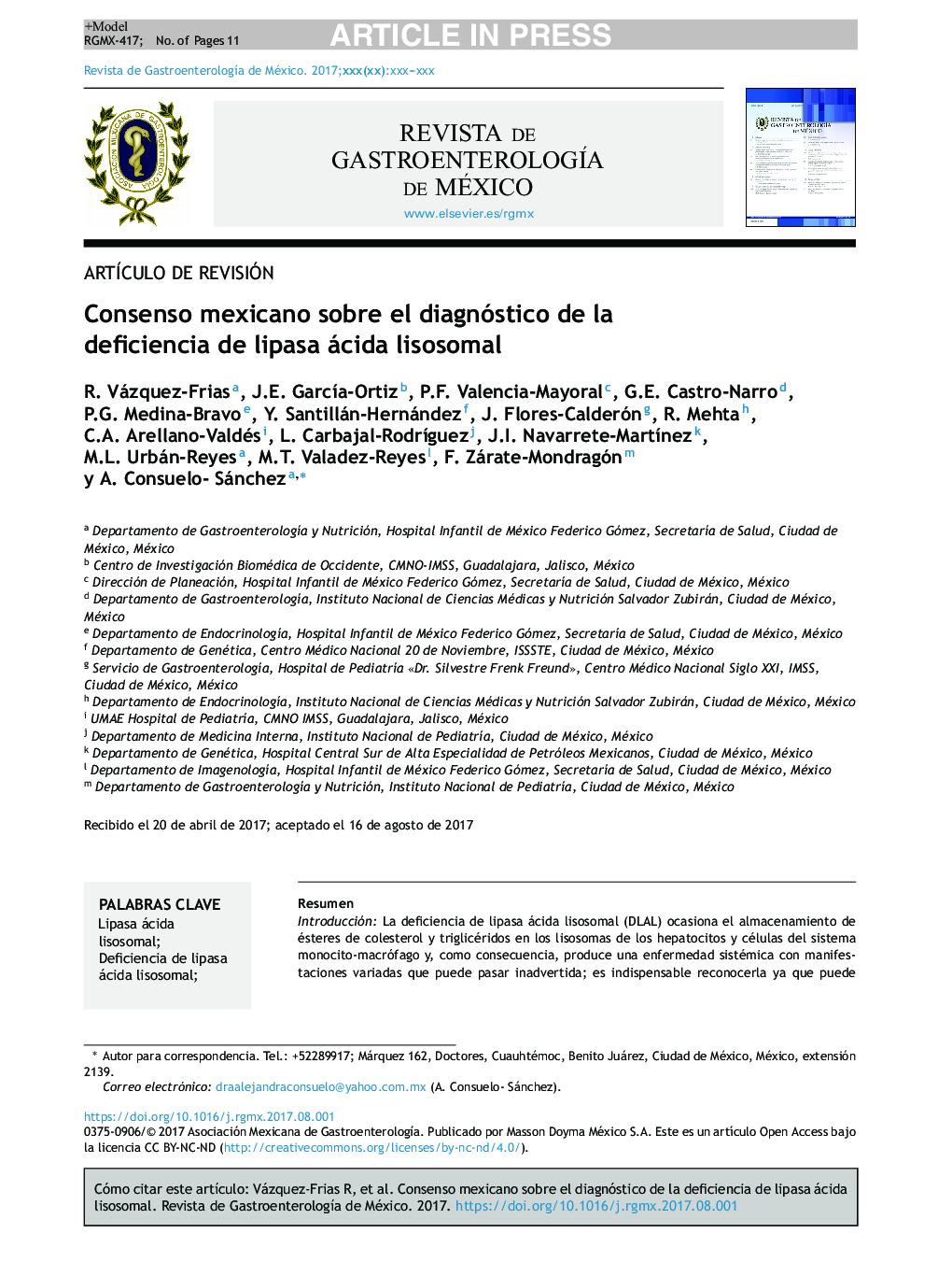 توافق مکزیک در تشخیص کمبود لیپاز با لیزوزوم اسید 