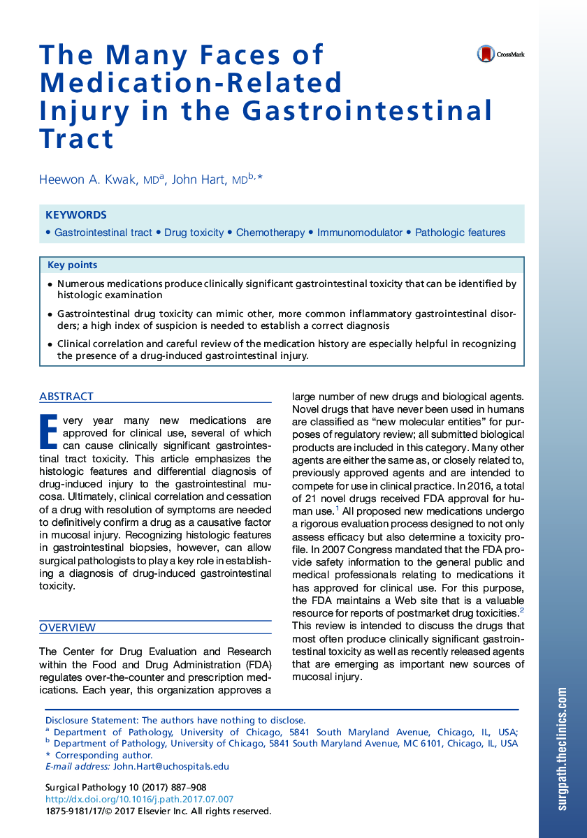 The Many Faces of Medication-Related Injury in the Gastrointestinal Tract