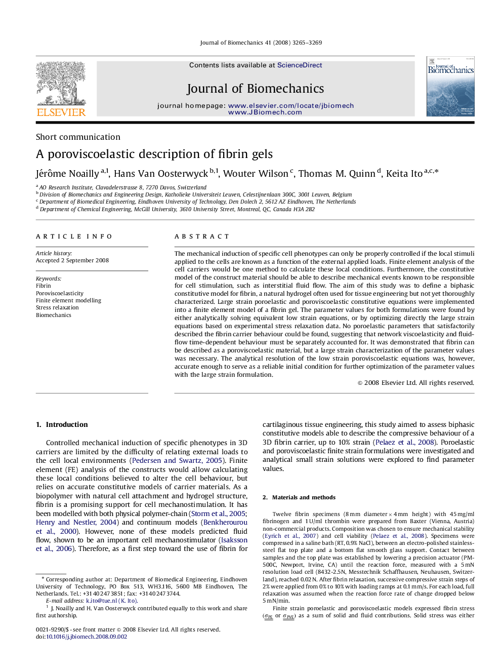 A poroviscoelastic description of fibrin gels