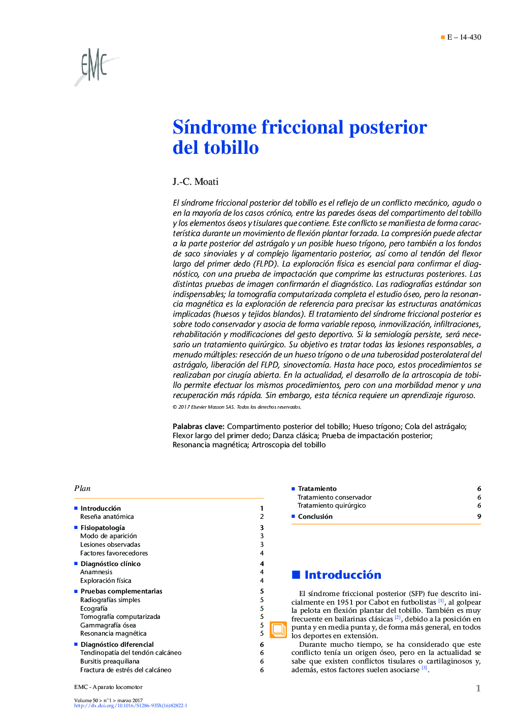 SÃ­ndrome friccional posterior del tobillo