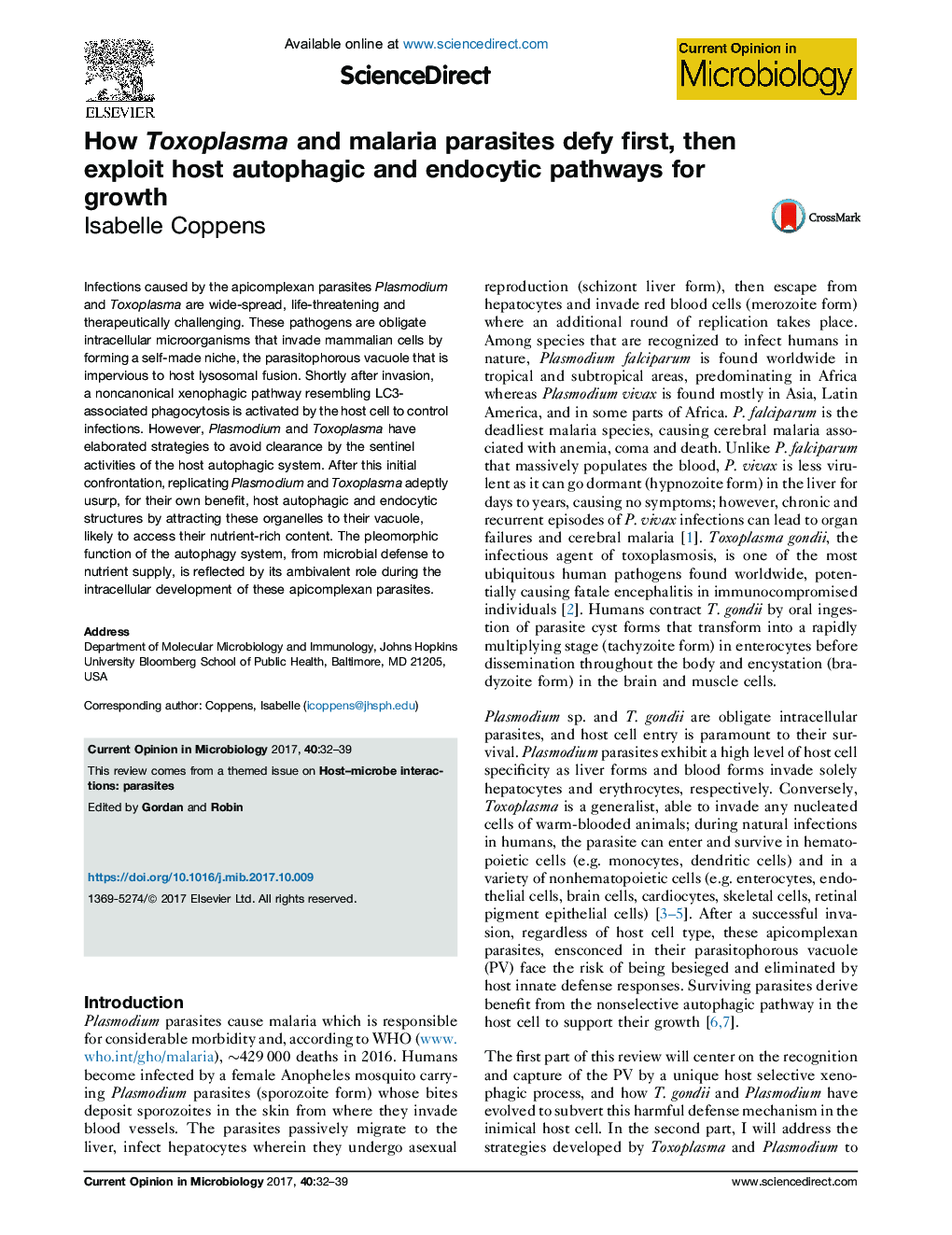 How Toxoplasma and malaria parasites defy first, then exploit host autophagic and endocytic pathways for growth