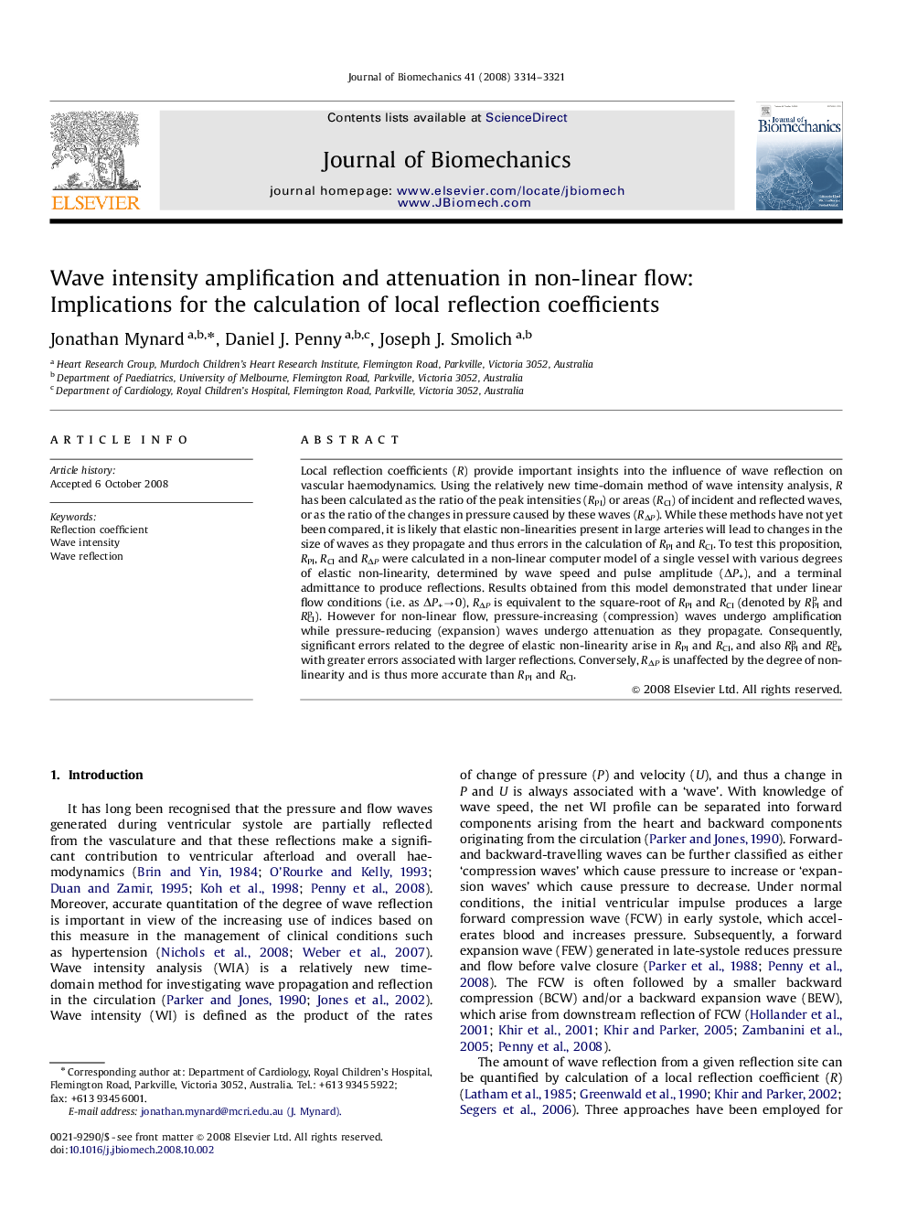 Wave intensity amplification and attenuation in non-linear flow: Implications for the calculation of local reflection coefficients