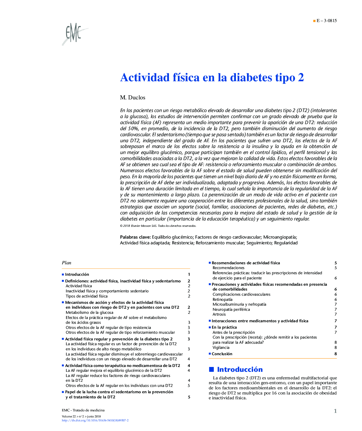 Actividad fÃ­sica en la diabetes tipoÂ 2