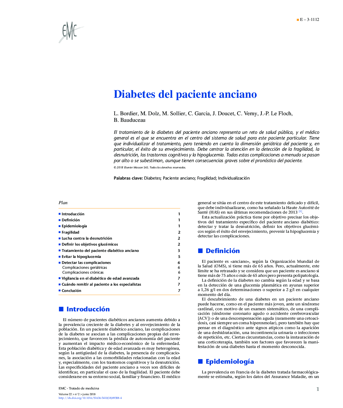 Diabetes del paciente anciano