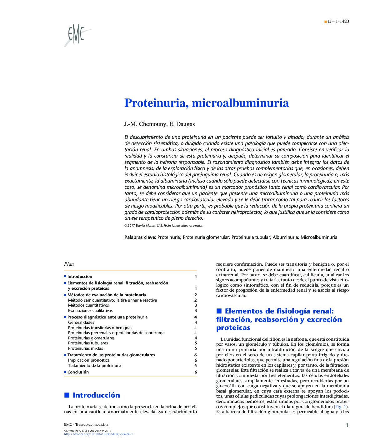 Proteinuria, microalbuminuria