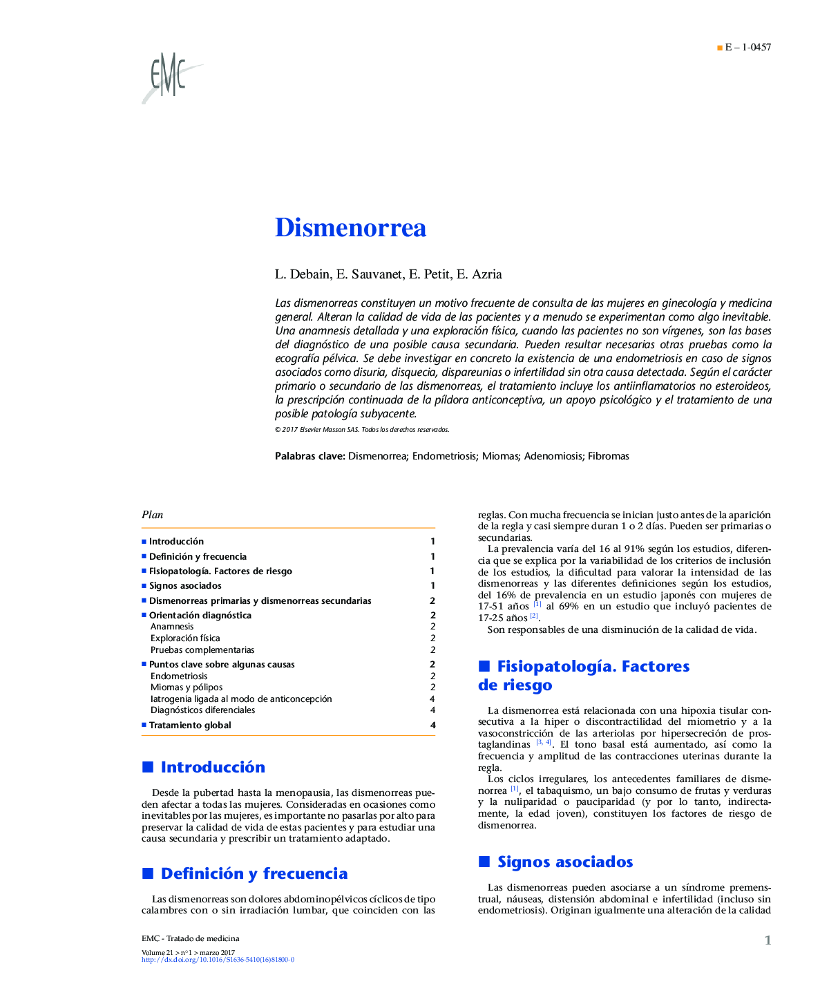 Dismenorrea