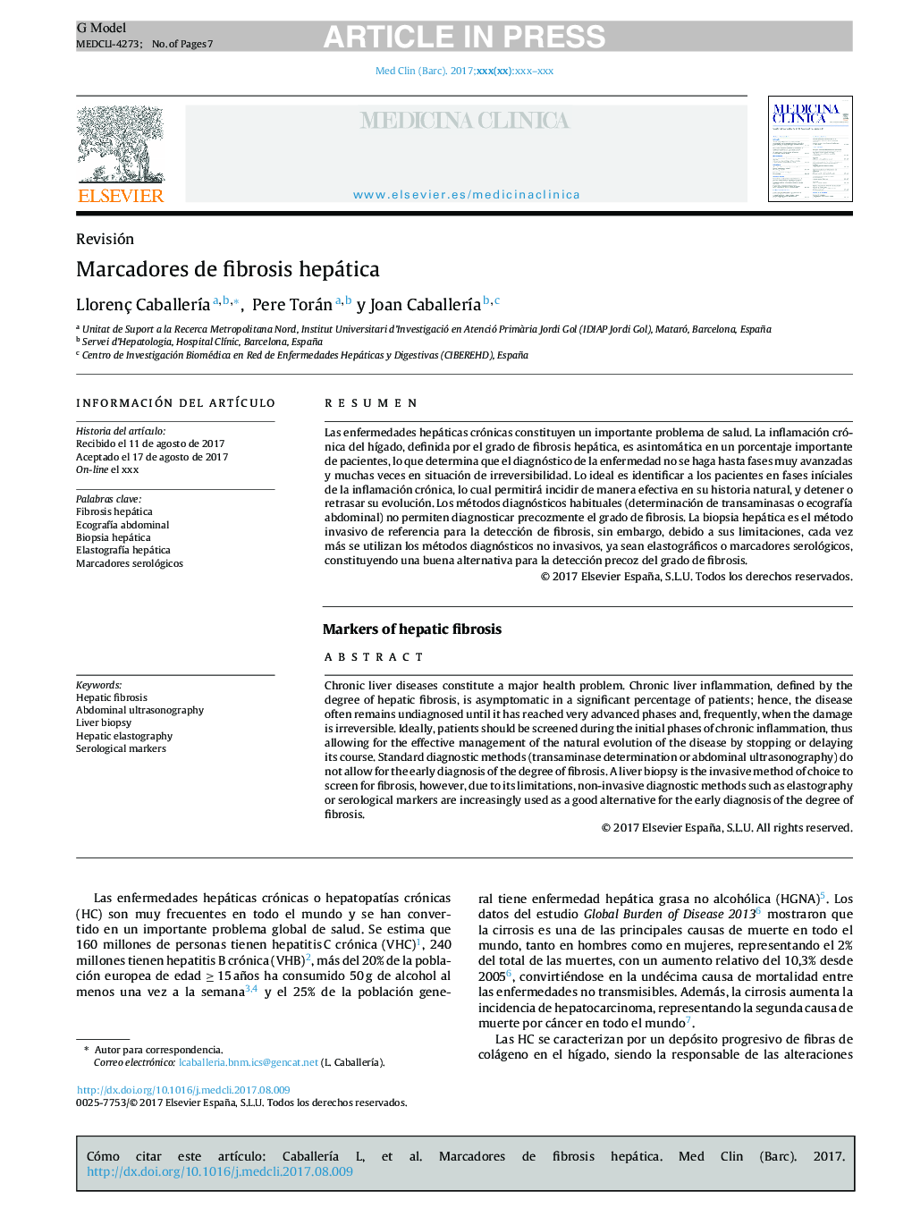 Marcadores de fibrosis hepática