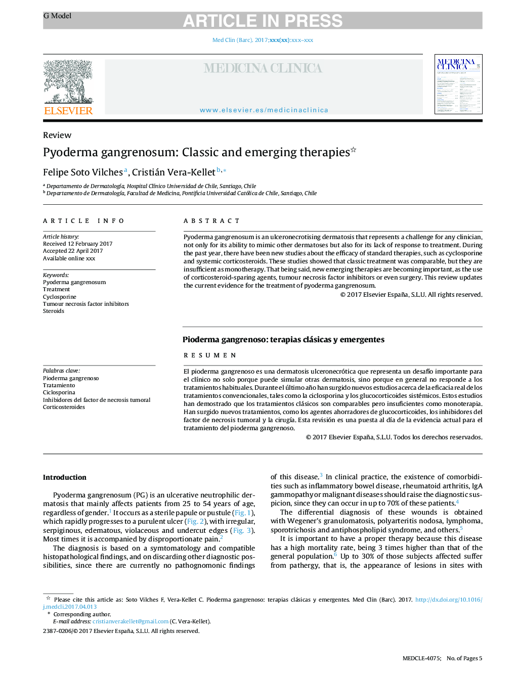 Pyoderma gangrenosum: Classic and emerging therapies