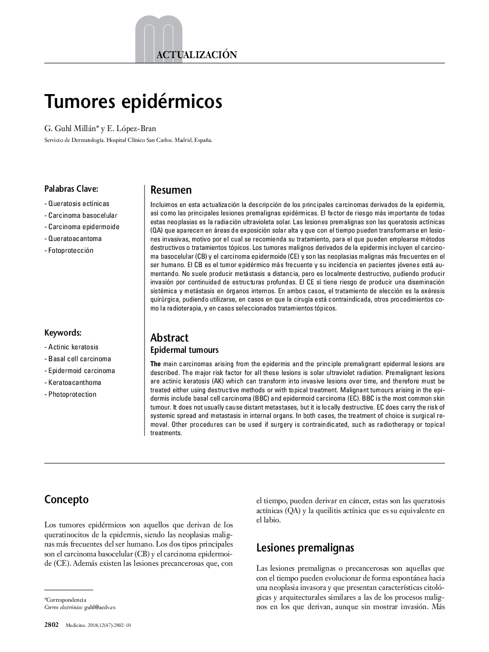 Tumores epidérmicos