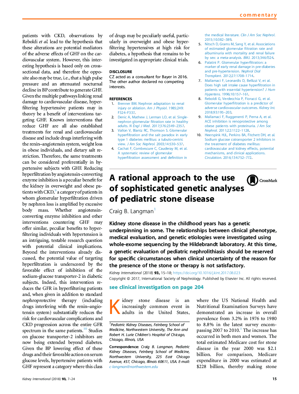 A rational approach to the use of sophisticated genetic analyses ofÂ pediatric stone disease