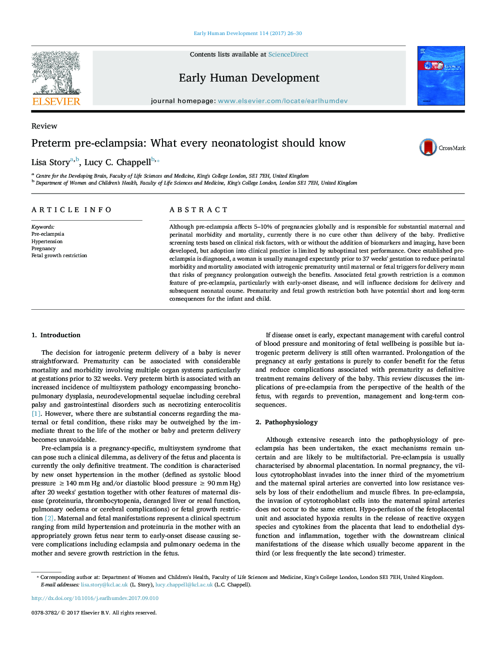 Preterm pre-eclampsia: What every neonatologist should know