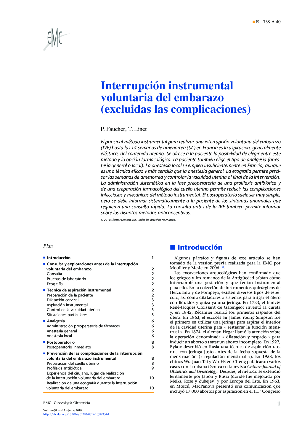 Interrupción instrumental voluntaria del embarazo (excluidas las complicaciones)