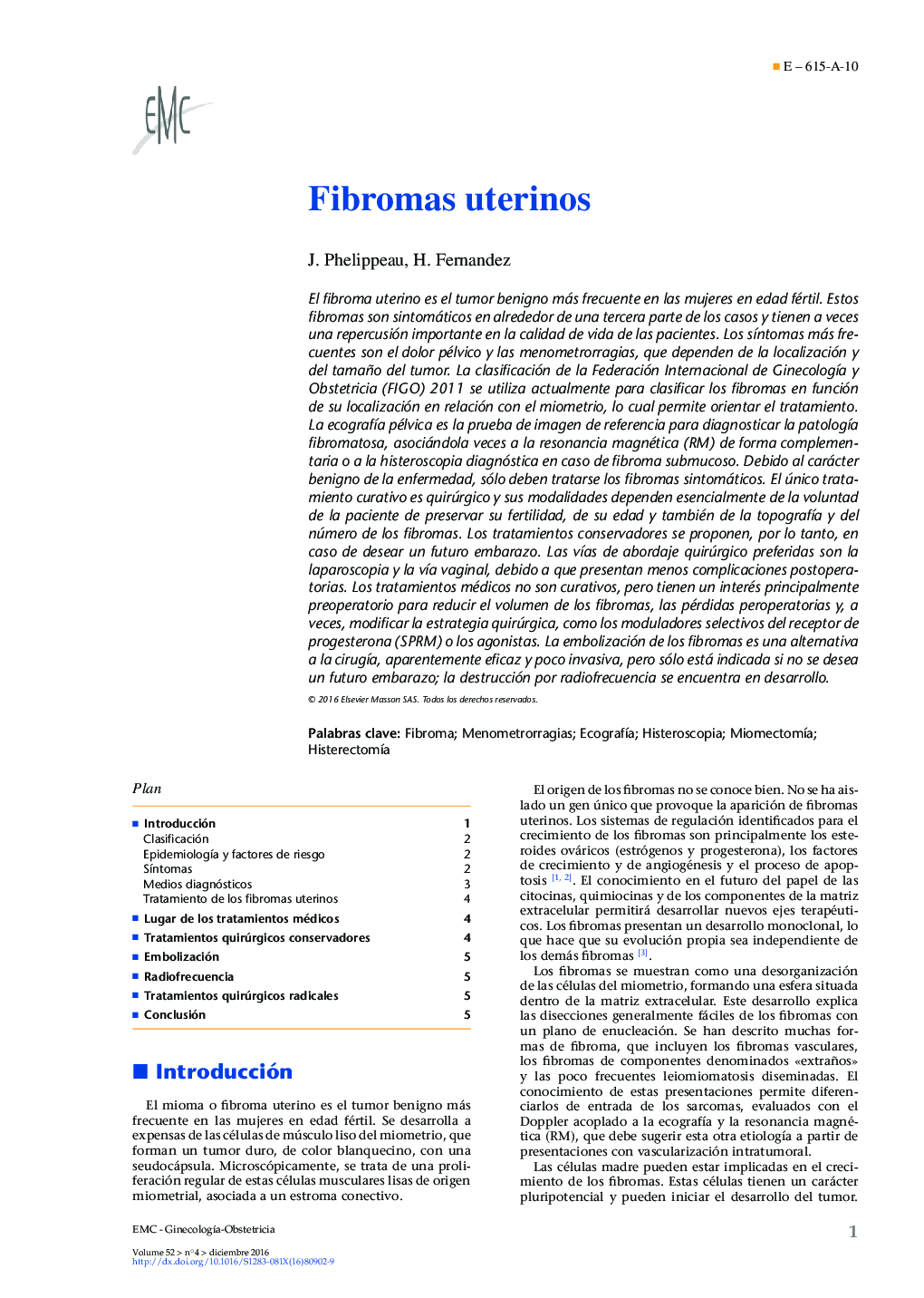 Fibromas uterinos