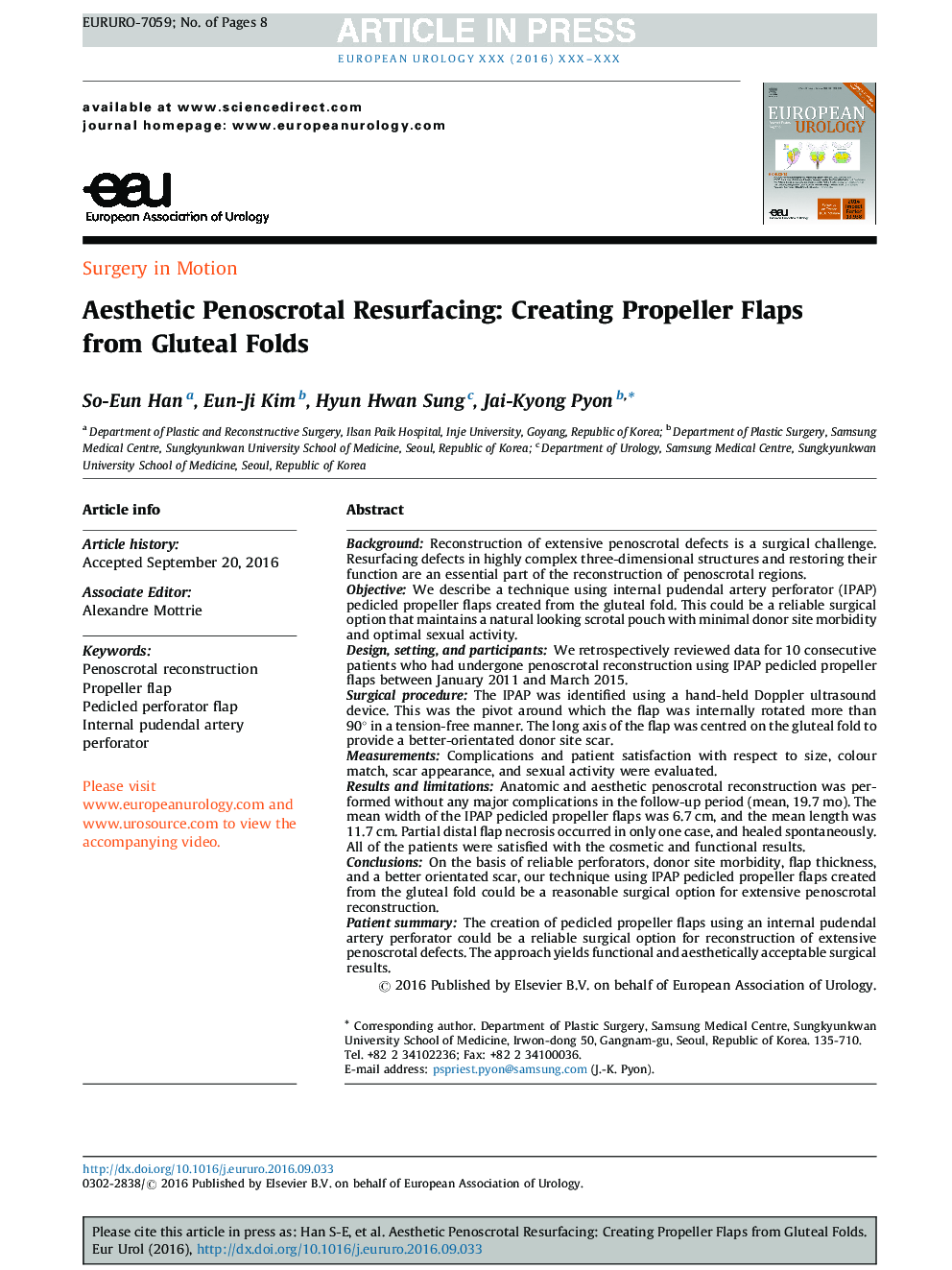 Aesthetic Penoscrotal Resurfacing: Creating Propeller Flaps from Gluteal Folds