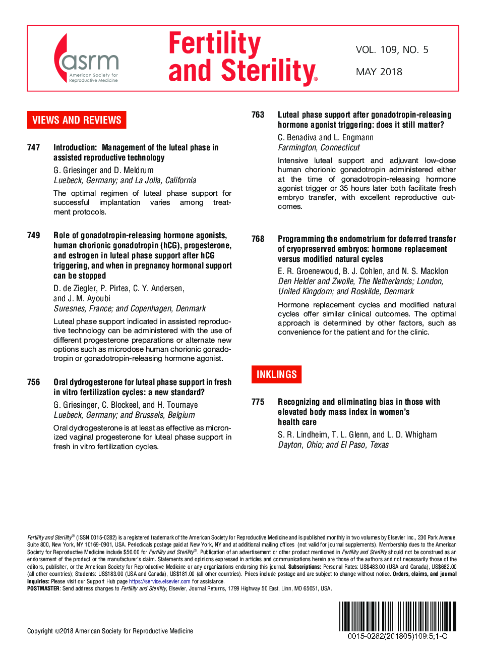 Table of Contents