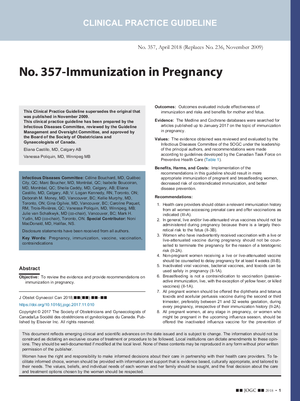 شماره 357- ایمن سازی در بارداری 