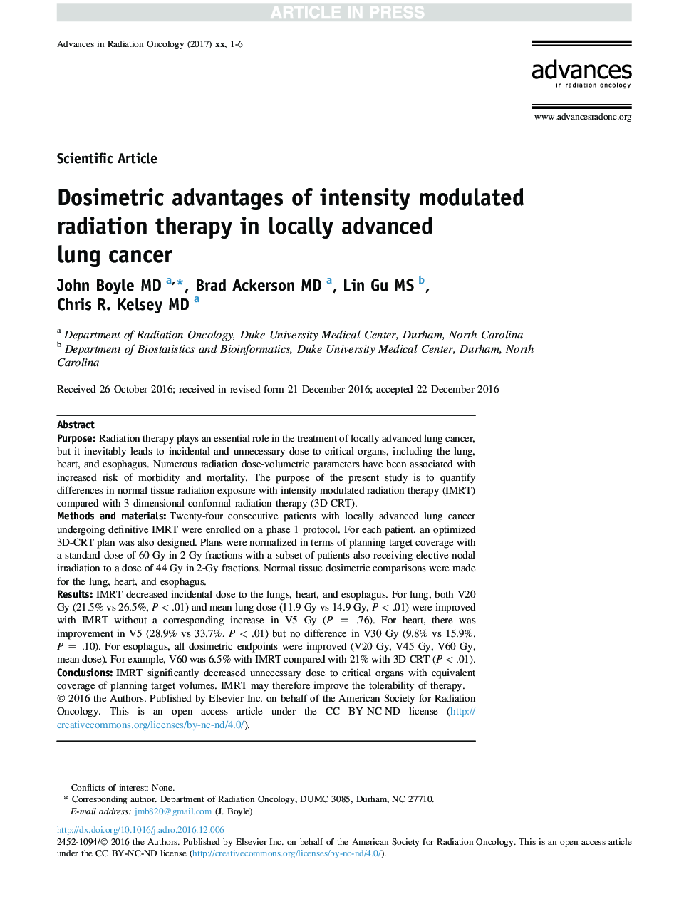 Dosimetric advantages of intensity modulated radiation therapy in locally advanced lung cancer