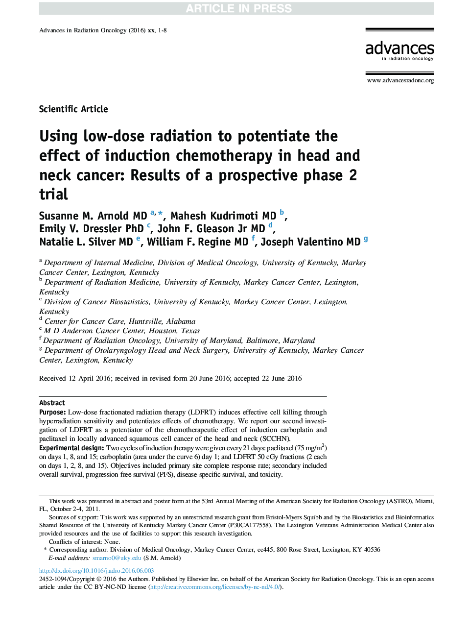 Using low-dose radiation to potentiate the effect of induction chemotherapy in head and neck cancer: Results of a prospective phase 2 trial