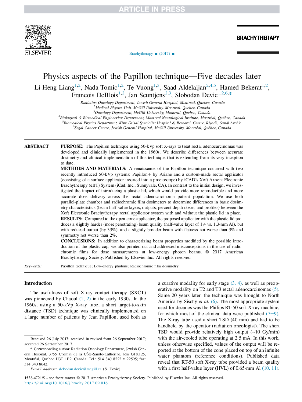 Physics aspects of the Papillon technique-Five decades later