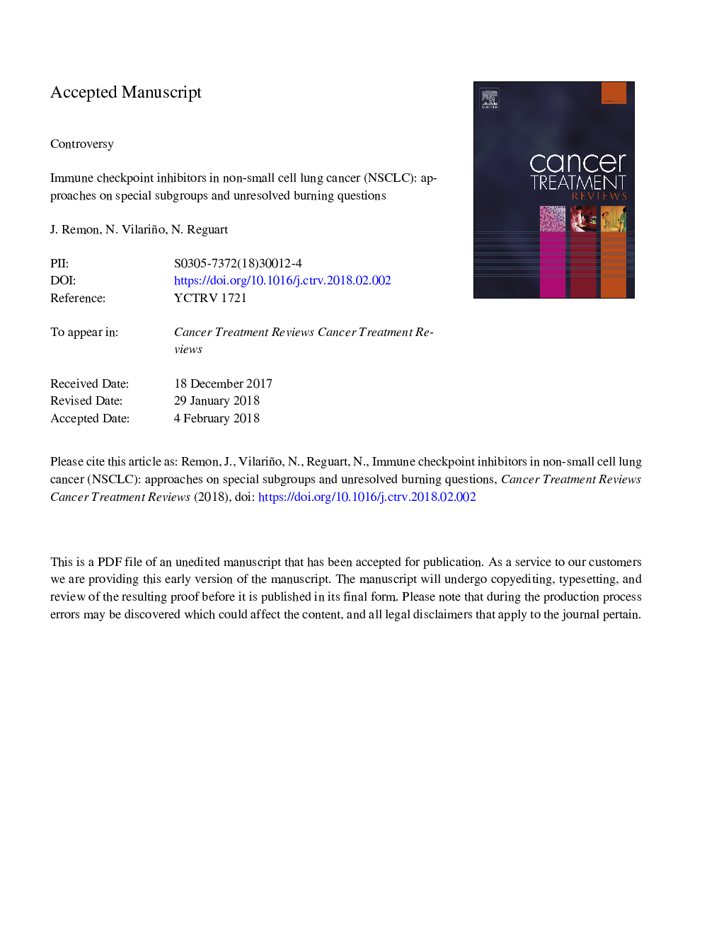 Immune checkpoint inhibitors in non-small cell lung cancer (NSCLC): Approaches on special subgroups and unresolved burning questions