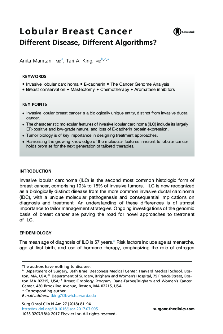 Lobular Breast Cancer