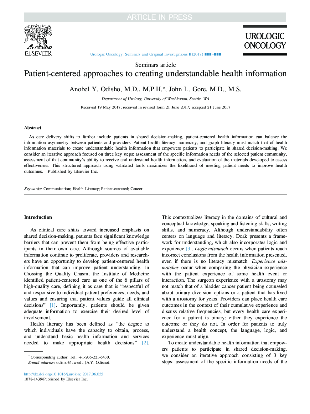 Patient-centered approaches to creating understandable health information