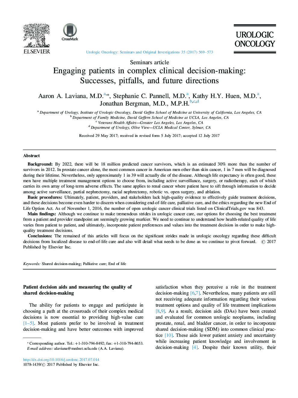 Engaging patients in complex clinical decision-making: Successes, pitfalls, and future directions