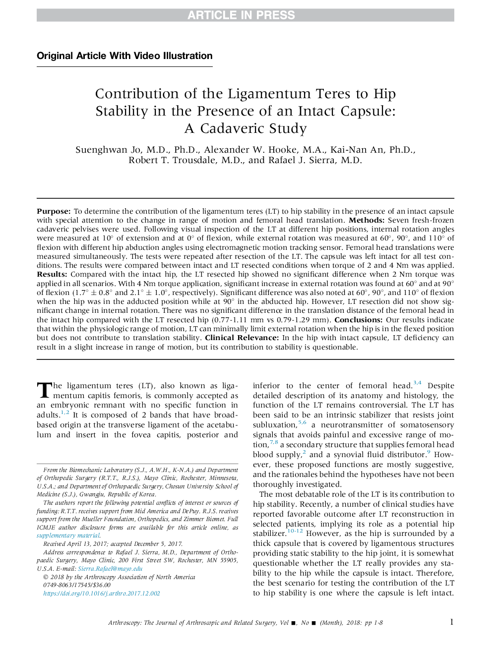 مشارکت لژیگاماتوم ترز به پاکسازی ناحیه شکم در حضور یک کپسول دست نخورده: مطالعه کاداوریک 