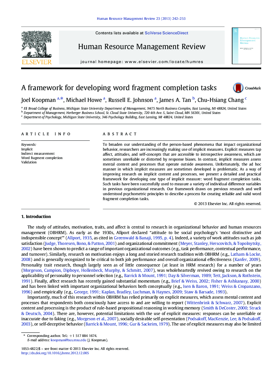 A framework for developing word fragment completion tasks