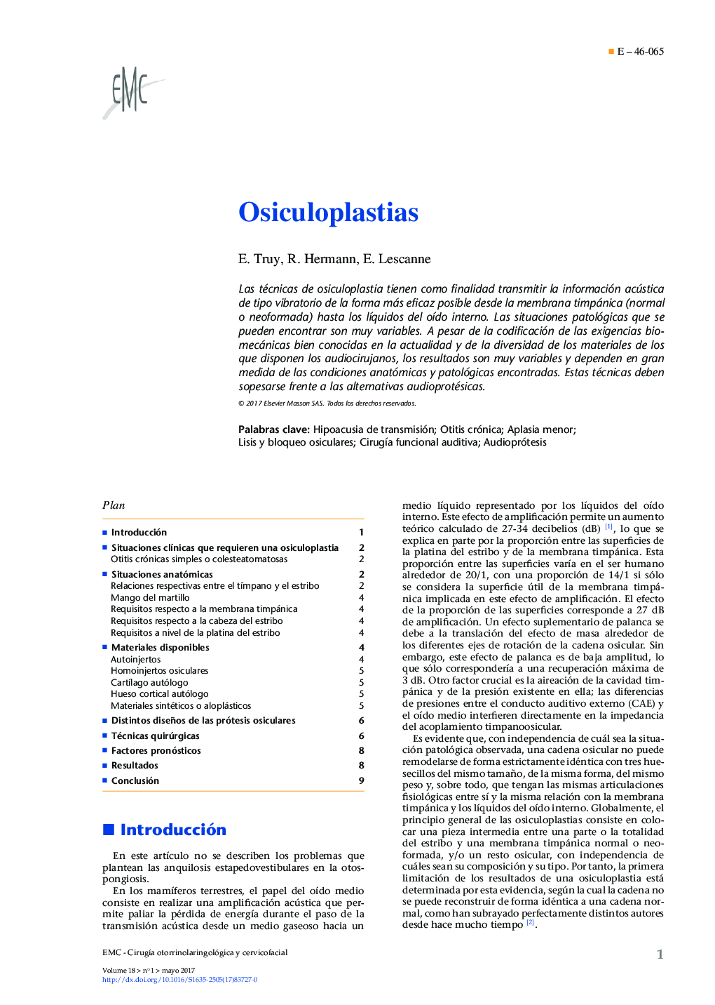 Osiculoplastias