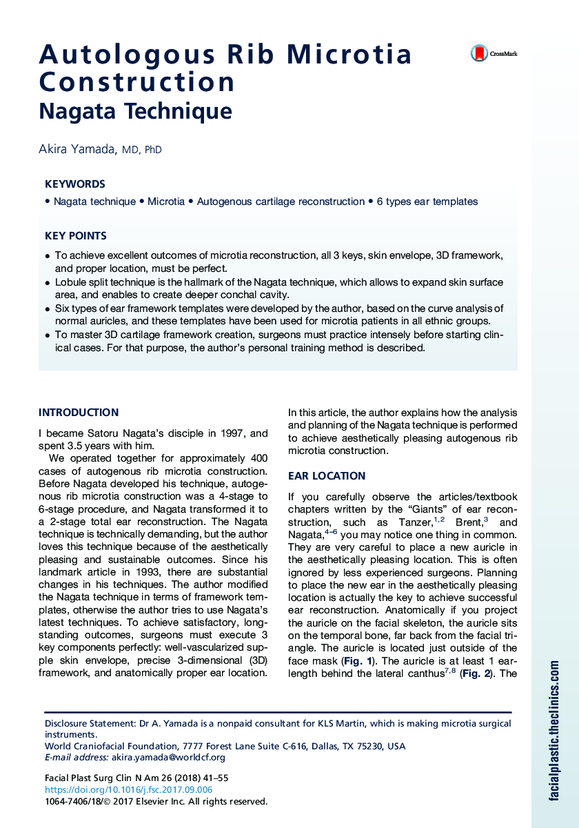 Autologous Rib Microtia Construction