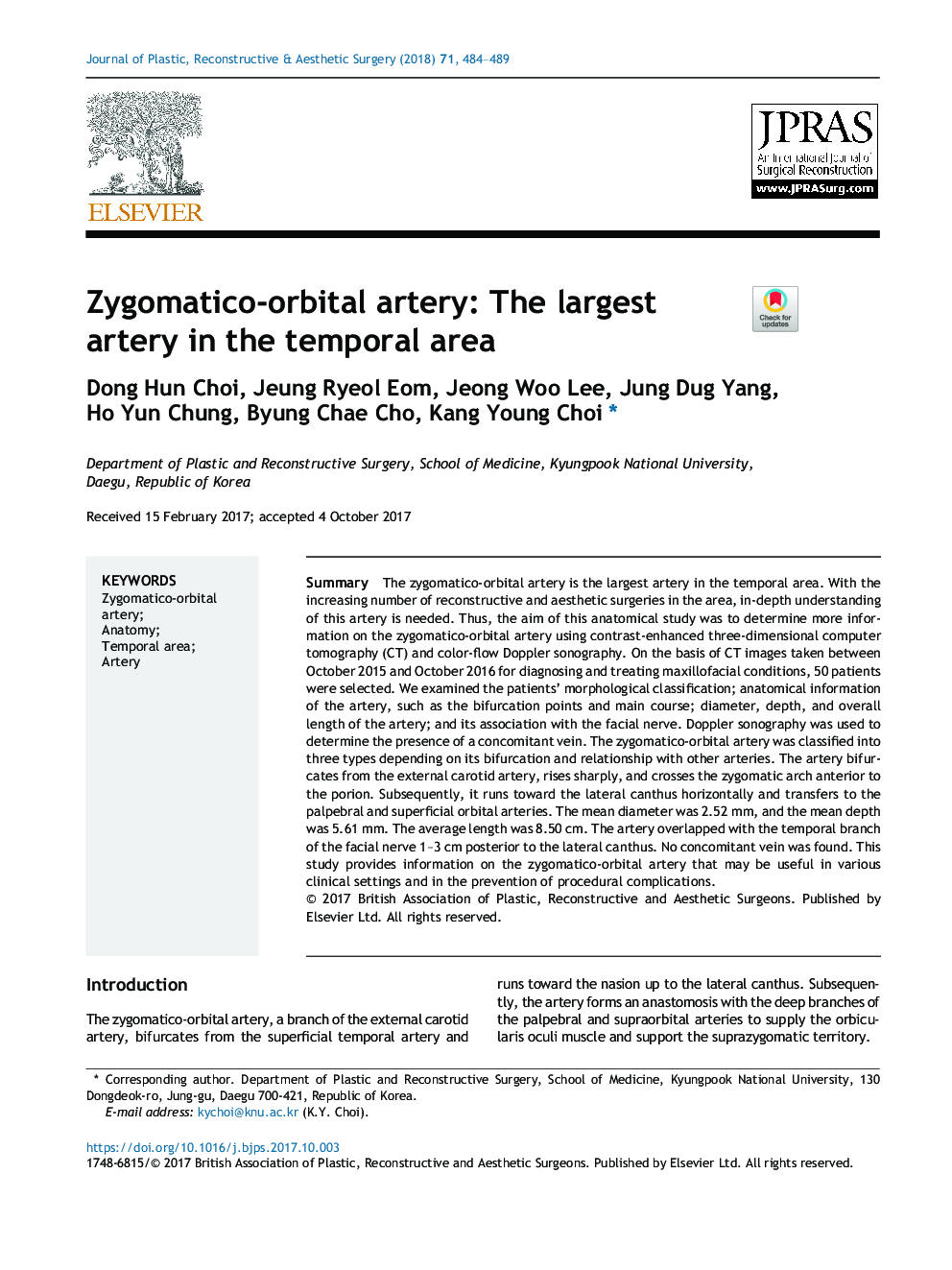 Zygomatico-orbital artery: The largest artery in the temporal area