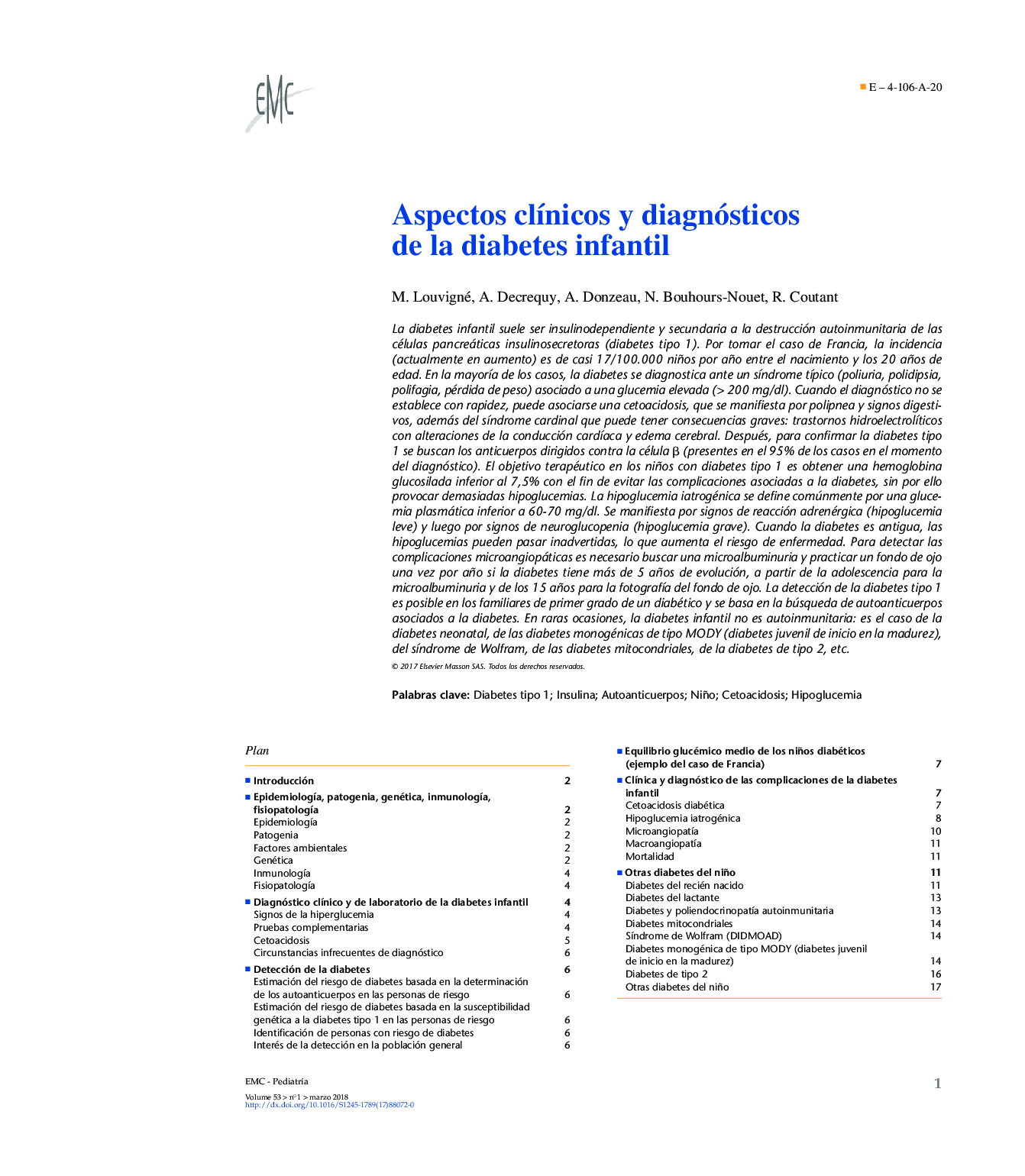 Aspectos clÃ­nicos y diagnósticos de la diabetes infantil