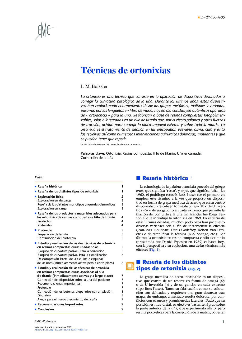 Técnicas de ortonixias