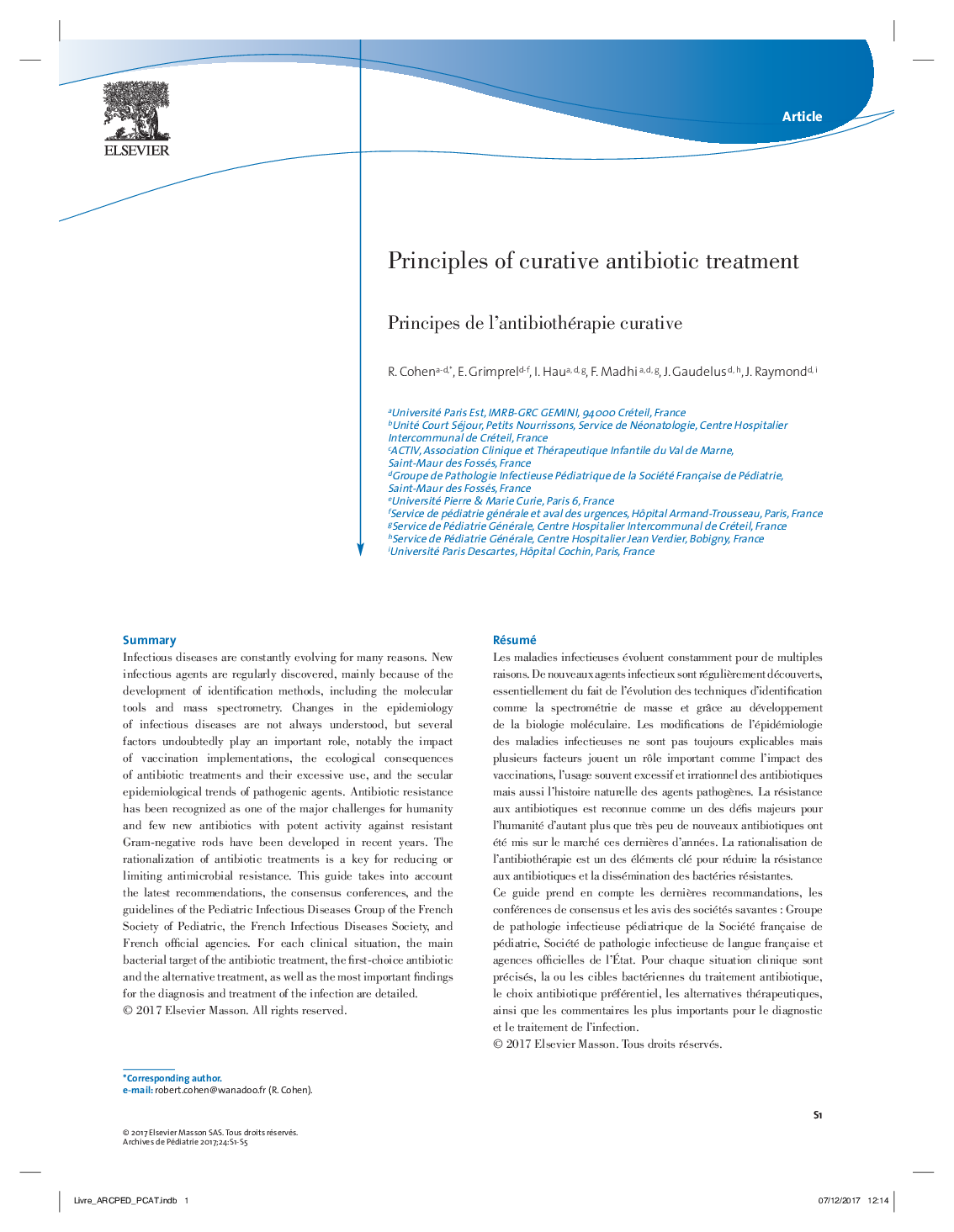 Principles of curative antibiotic treatment