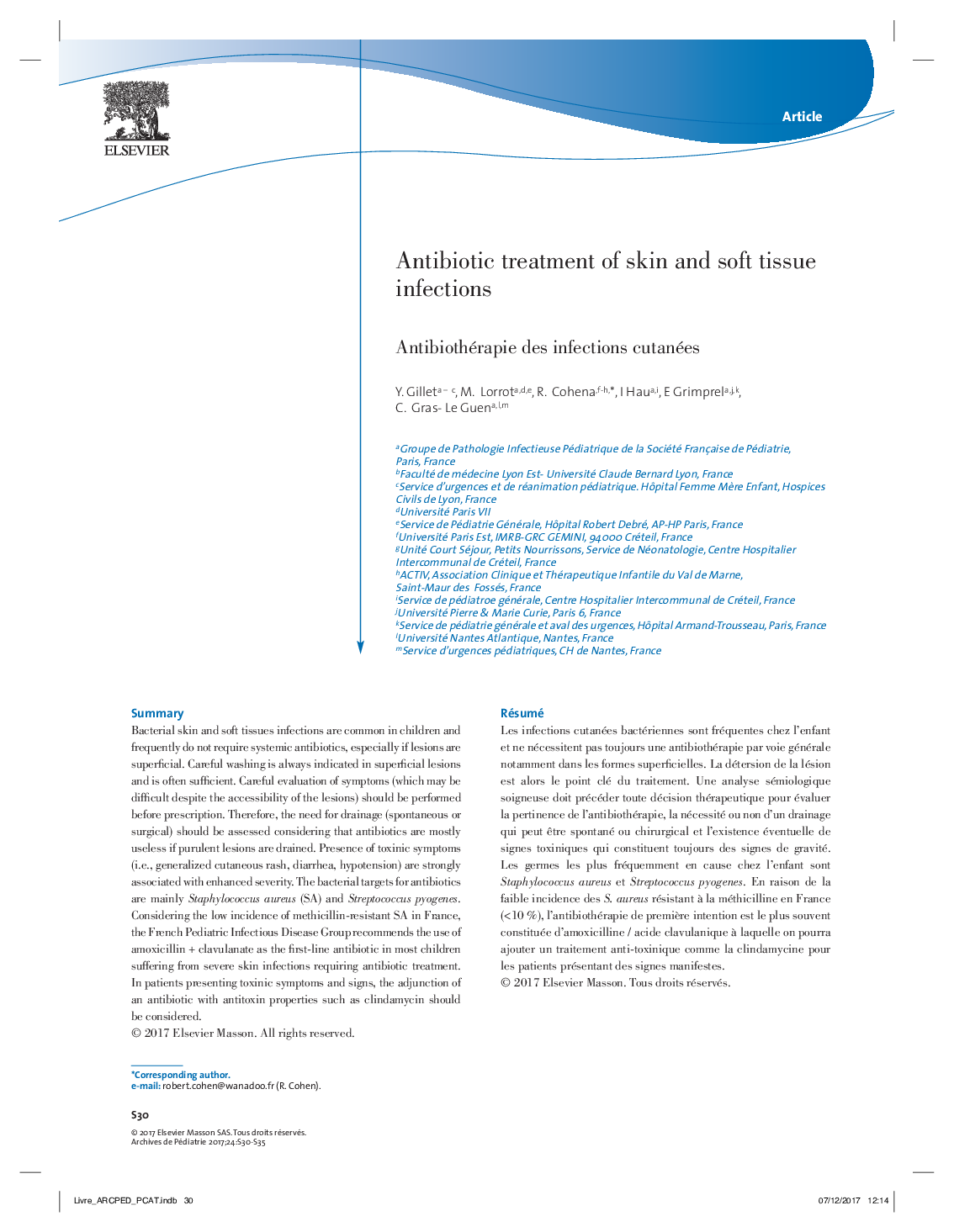 Antibiotic treatment of skin and soft tissue infections
