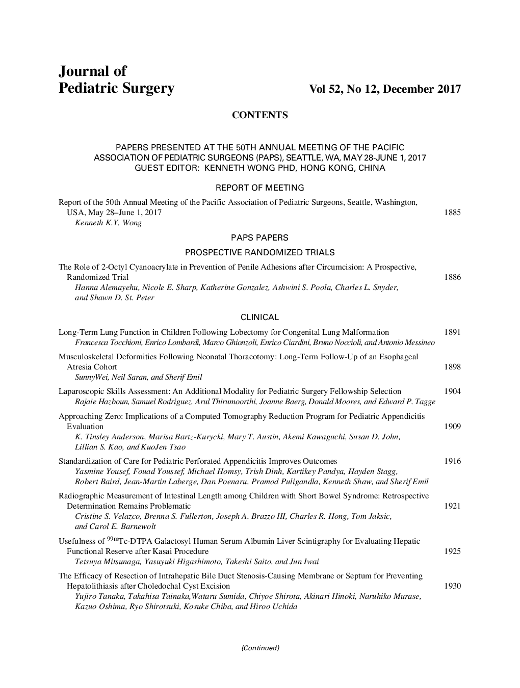 Table of Contents