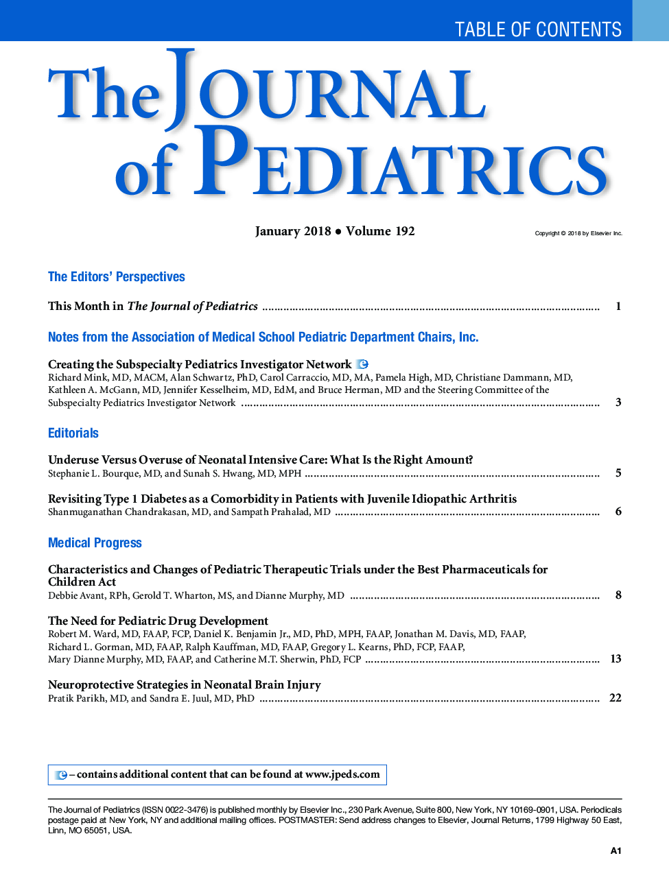 Table of Contents