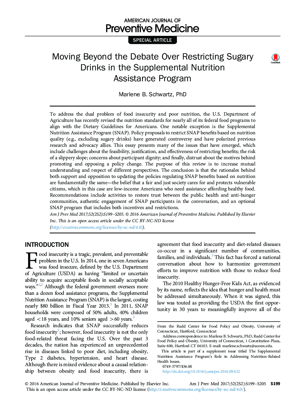 Moving Beyond the Debate Over Restricting Sugary Drinks in the Supplemental Nutrition Assistance Program