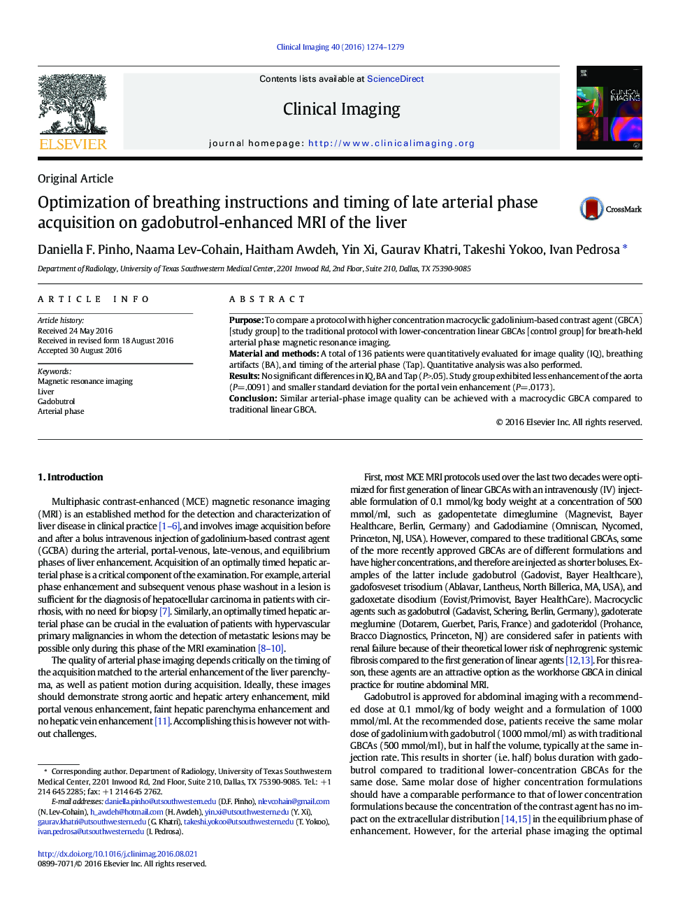 Optimization of breathing instructions and timing of late arterial phase acquisition on gadobutrol-enhanced MRI of the liver