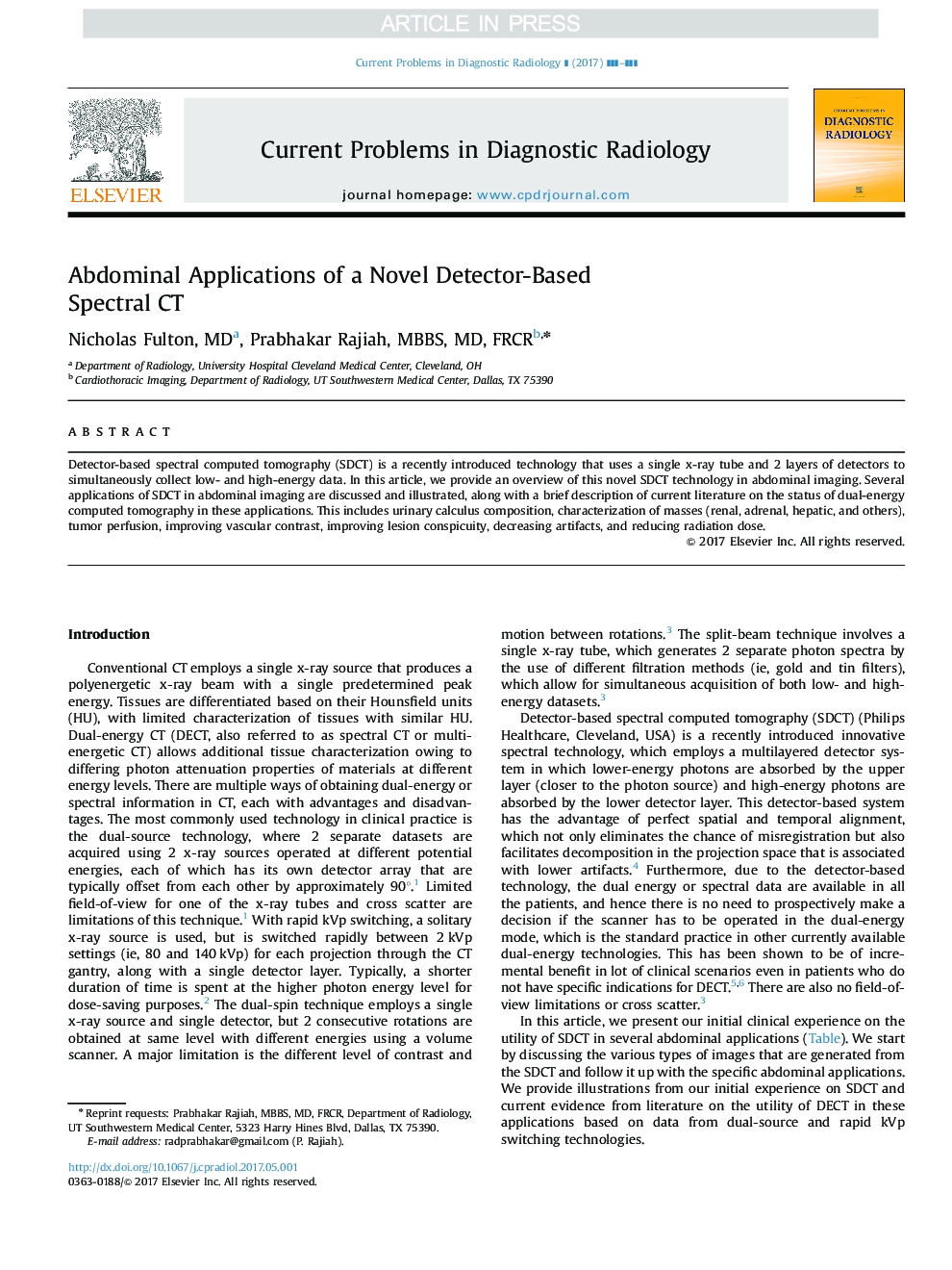 Abdominal Applications of a Novel Detector-Based Spectral CT