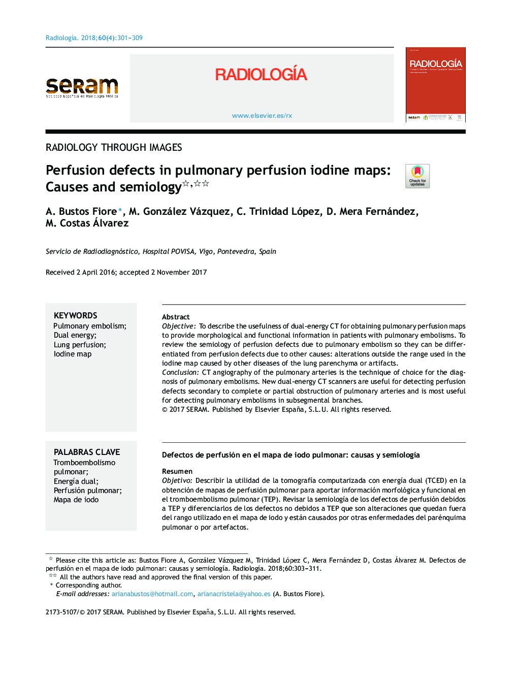 Perfusion defects in pulmonary perfusion iodine maps: Causes and semiology