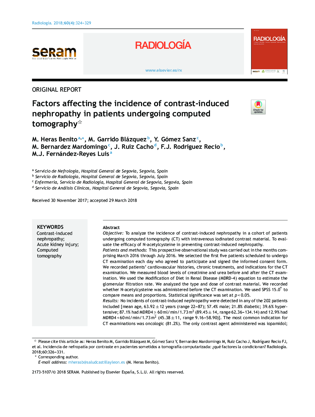 Factors affecting the incidence of contrast-induced nephropathy in patients undergoing computed tomography