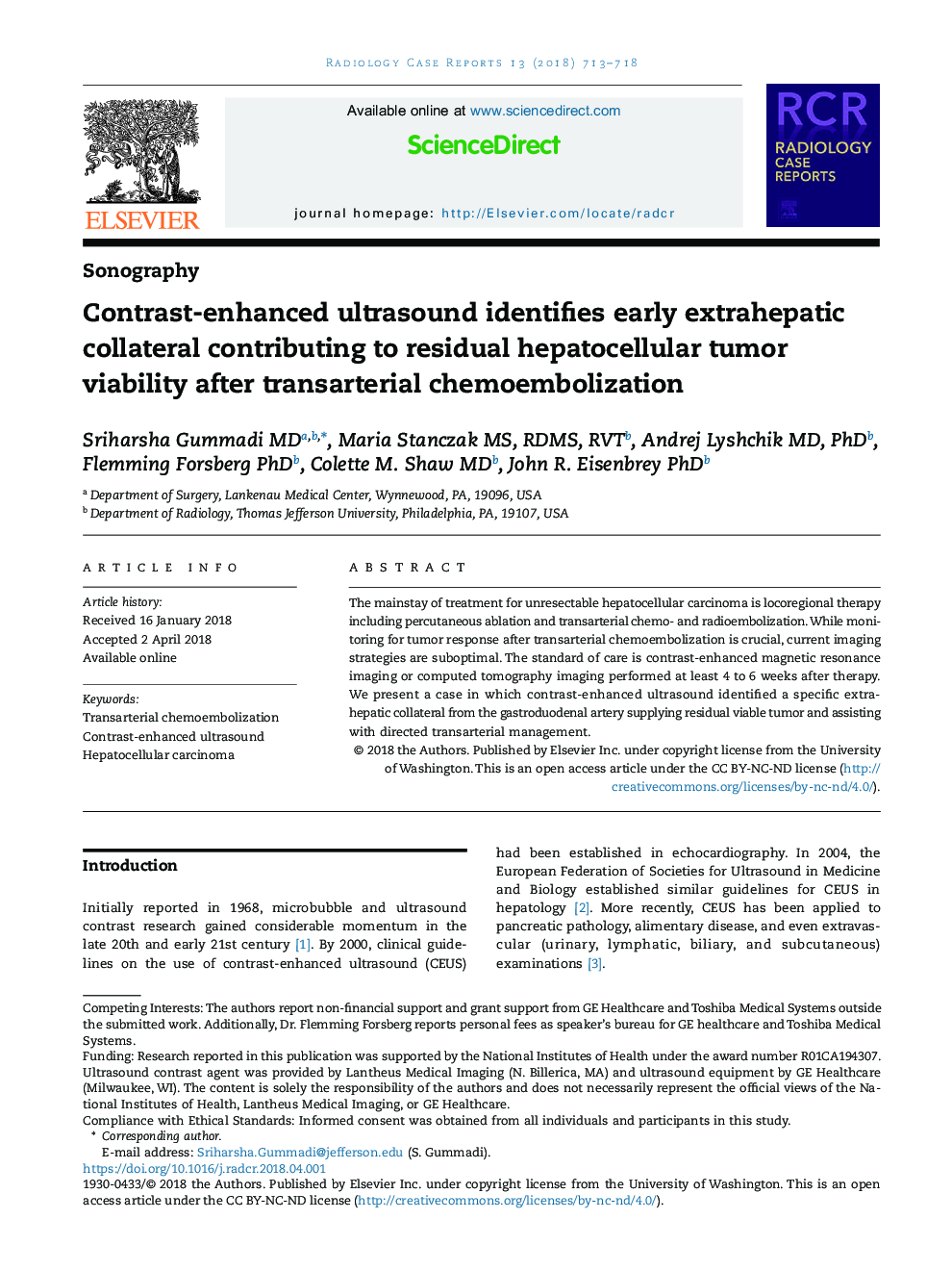 Contrast-enhanced ultrasound identifies early extrahepatic collateral contributing to residual hepatocellular tumor viability after transarterial chemoembolization