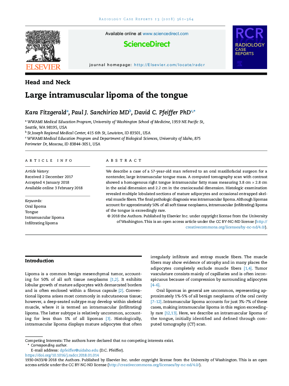 Large intramuscular lipoma of the tongue