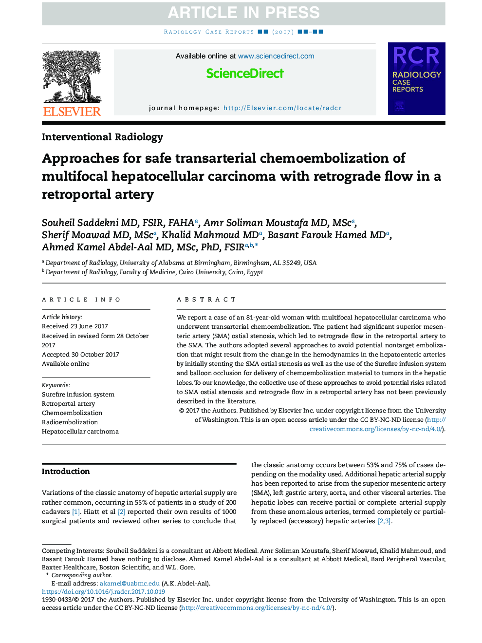 Approaches for safe transarterial chemoembolization of multifocal hepatocellular carcinoma with retrograde flow in a retroportal artery