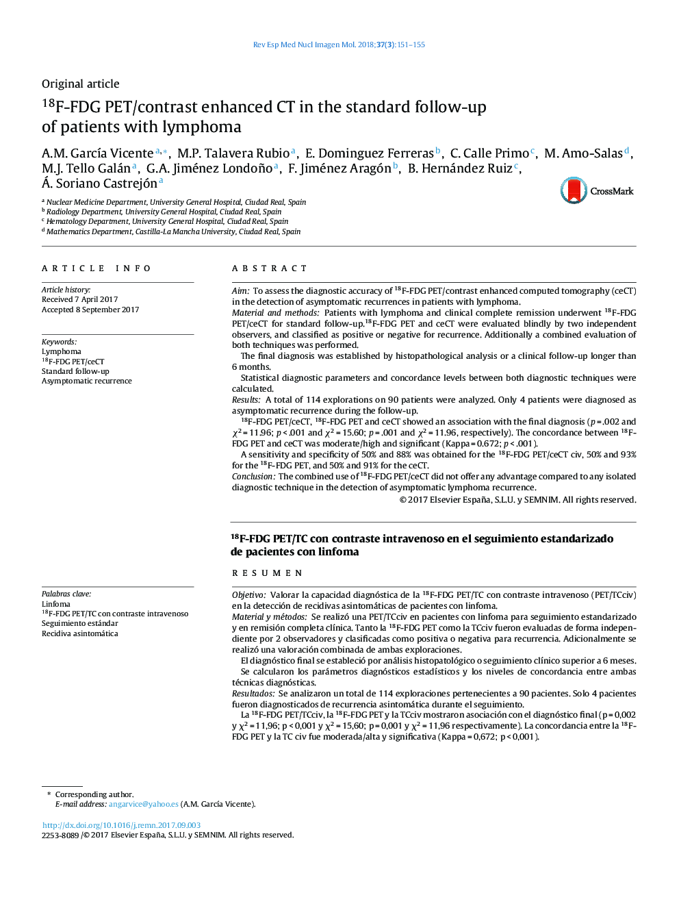 18F-FDG PET/contrast enhanced CT in the standard follow-up of patients with lymphoma