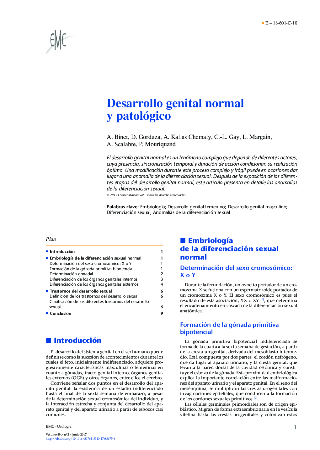 Desarrollo genital normal y patológico